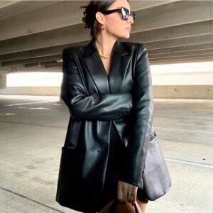 Zara Faux Leather Jacket